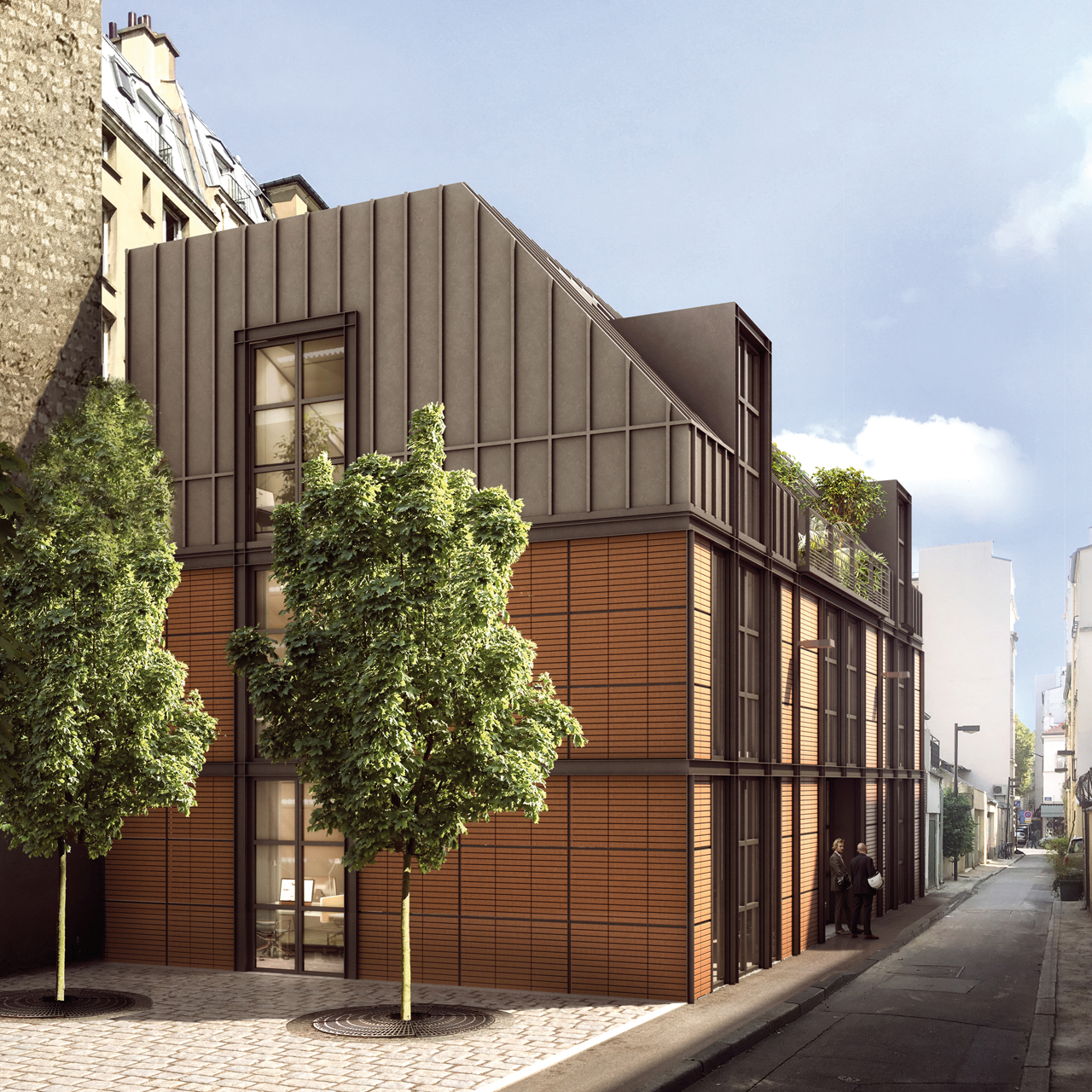 AEQUO CONSTRUCTION - Construction d'un programme mixte, bureaux, école de danse et logements - Paris XIe